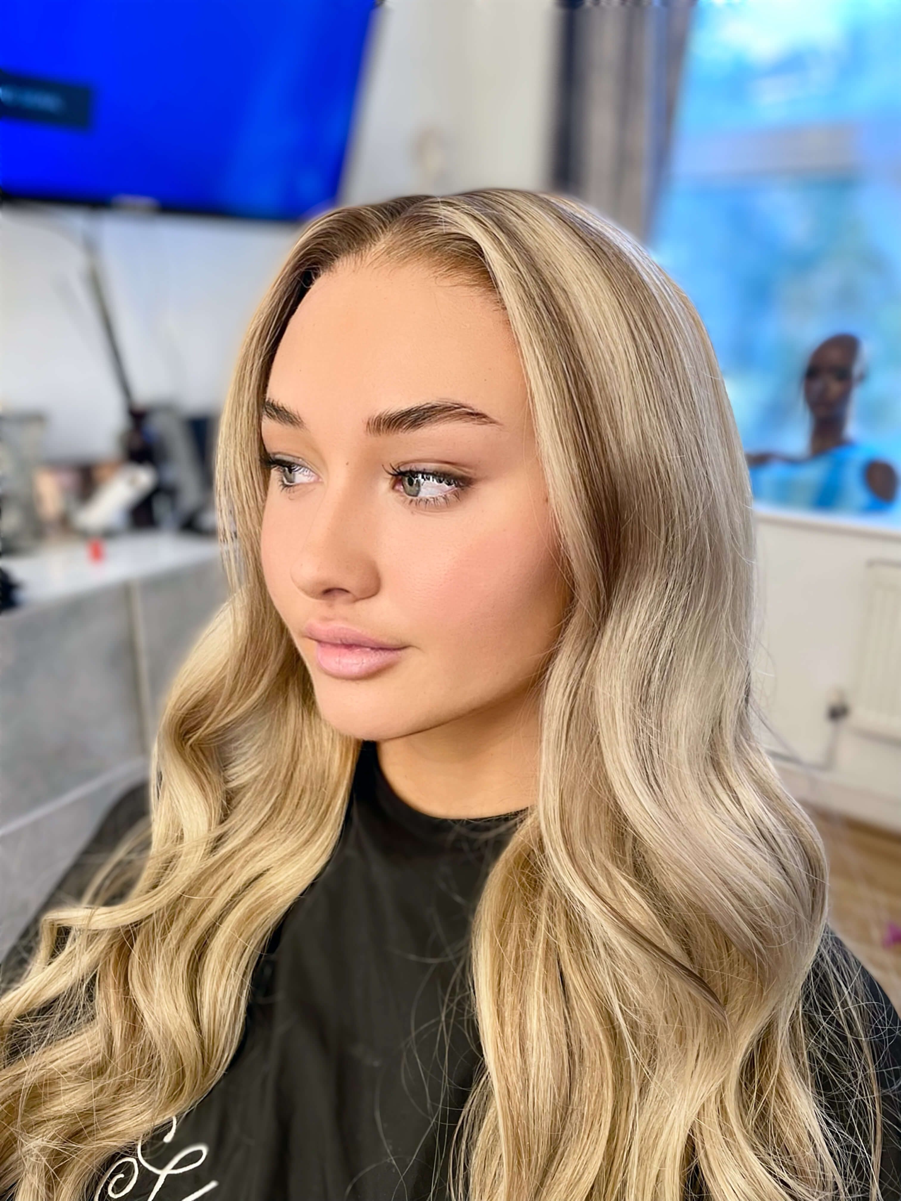 Indigo 26 Inch Straight Lace Wig | Salon Style Blonde Highlighted Wig