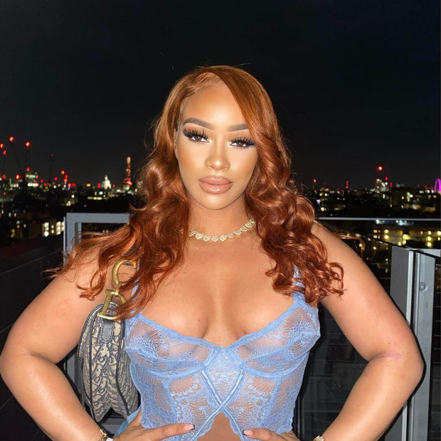 Reilley Gorgeous Ginger Lace Front Wig | Ginger Human Hair ace Wig