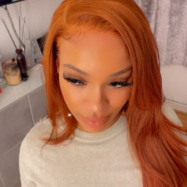 Reilley Gorgeous Ginger Lace Front Wig | Ginger Human Hair ace Wig