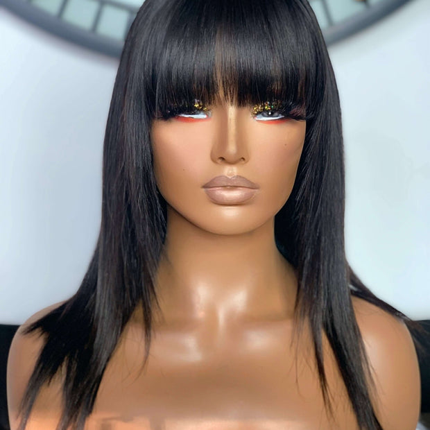 Gabby 4x4 Closure Fringe Wig - Low Maintenance | Hair Collections