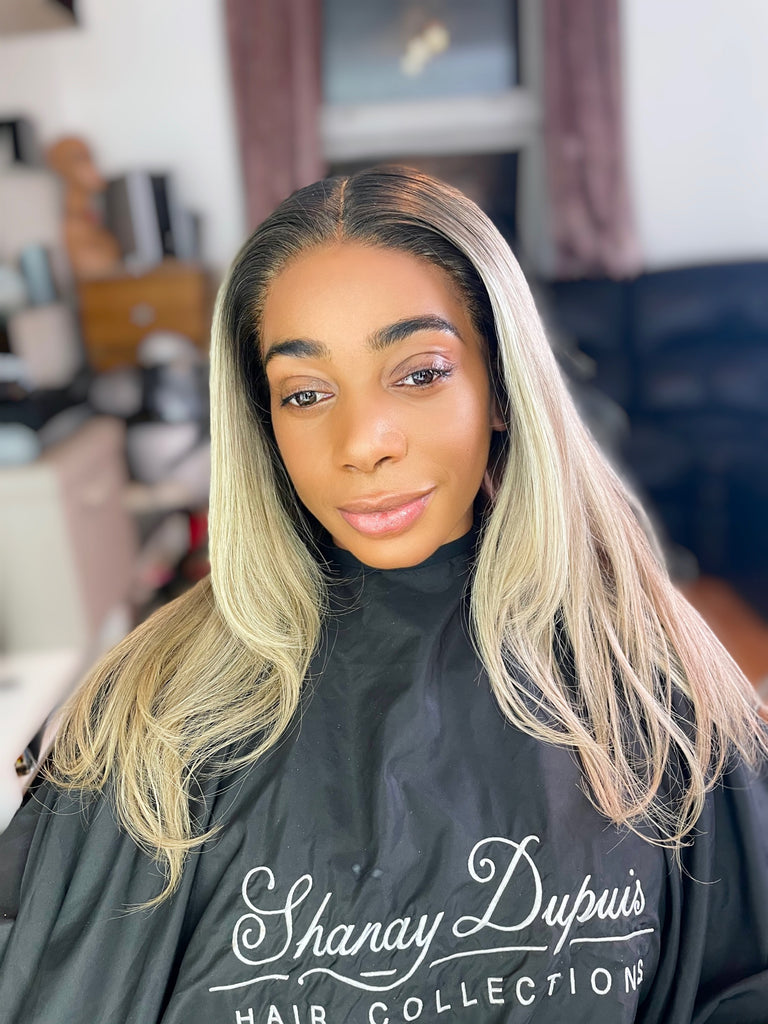 Ivy Ash Blonde Lace Wig - Dark Roots | Hair Collections