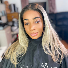 Ivy Ash Blonde Lace Wig - Dark Roots | Hair Collections