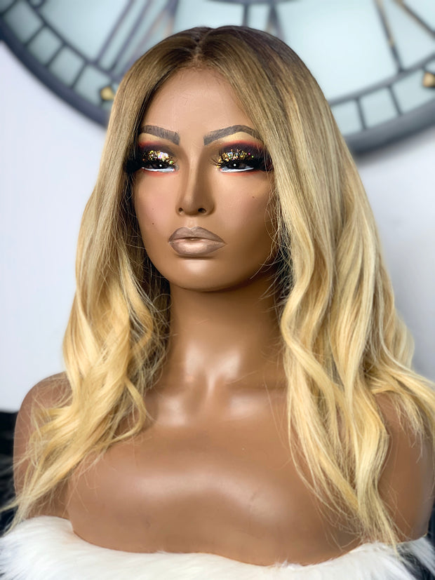 Amber Blonde 14" Lace Closure Wig - Natural Finish | Hair Collections