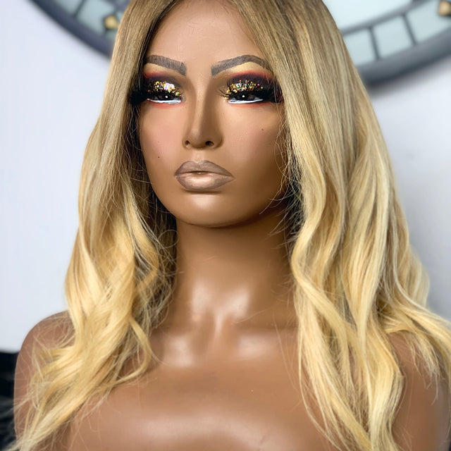 Amber Blonde 14" Lace Closure Wig - Natural Finish | Hair Collections