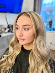 Indigo 26" Straight Lace Wig-Ash Blonde Highlights | Hair Collections