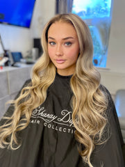 Indigo 26" Straight Lace Wig-Ash Blonde Highlights | Hair Collections