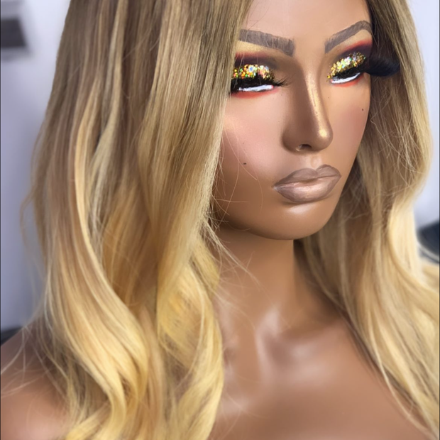 Amber Blonde 14" Lace Closure Wig - Natural Finish | Hair Collections